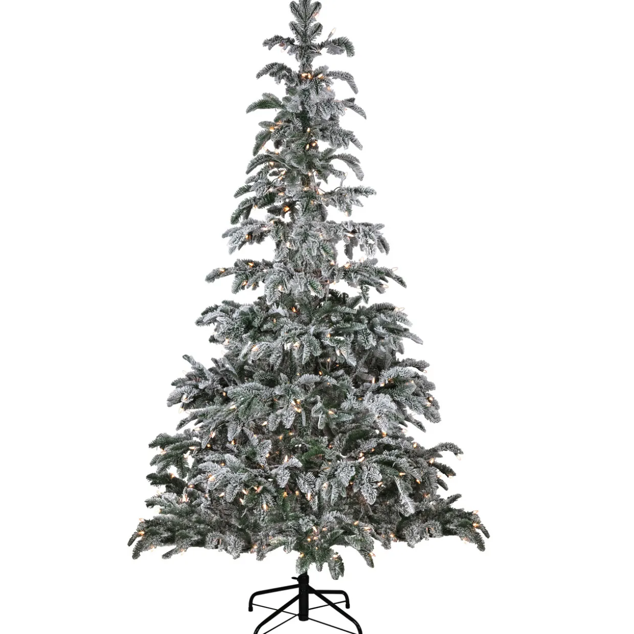 Real Touch™? Pre-Lit Full Flocked Whistler Noble Fir Artificial Christmas Tree - 6.5' - Clear Lights