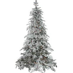 Real Touch™? Pre-Lit Full Flocked Whistler Noble Fir Artificial Christmas Tree - 7.5 - Clear Lights