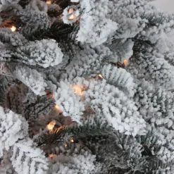 Real Touch™? Pre-Lit Full Flocked Whistler Noble Fir Artificial Christmas Tree - 7.5 - Clear Lights