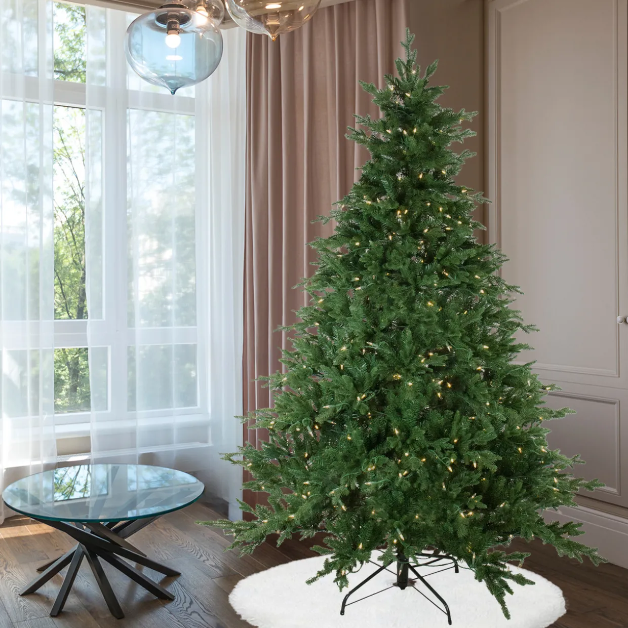 Real Touch™? Pre-Lit Full Minnesota Balsam Fir Artificial Christmas Tree - 6.5' - Warm White LED