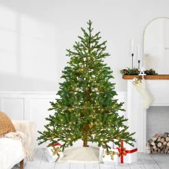 Real Touch™? Pre-Lit Full Northern Pine Artificial Christmas Tree - 6.5' - Clear LED Lights