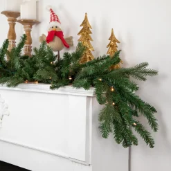 Real Touch™ Pre-Lit Grande Spruce Artificial Christmas Garland - 9' x 14" - Clear Lights