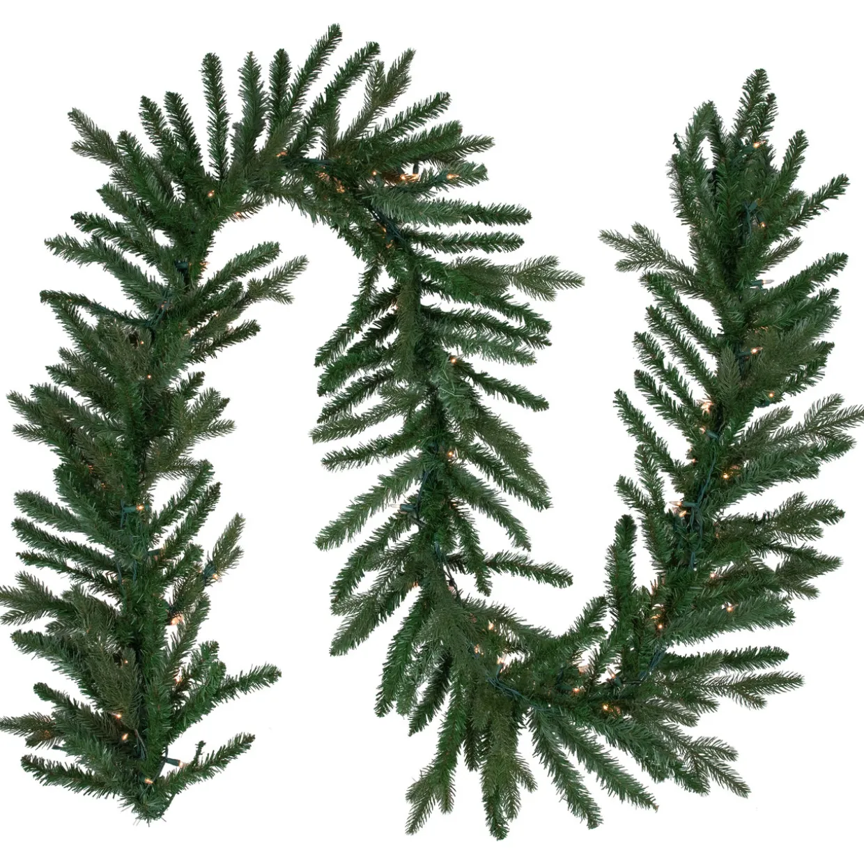 Real Touch™ Pre-Lit Grande Spruce Artificial Christmas Garland - 9' x 14" - Clear Lights