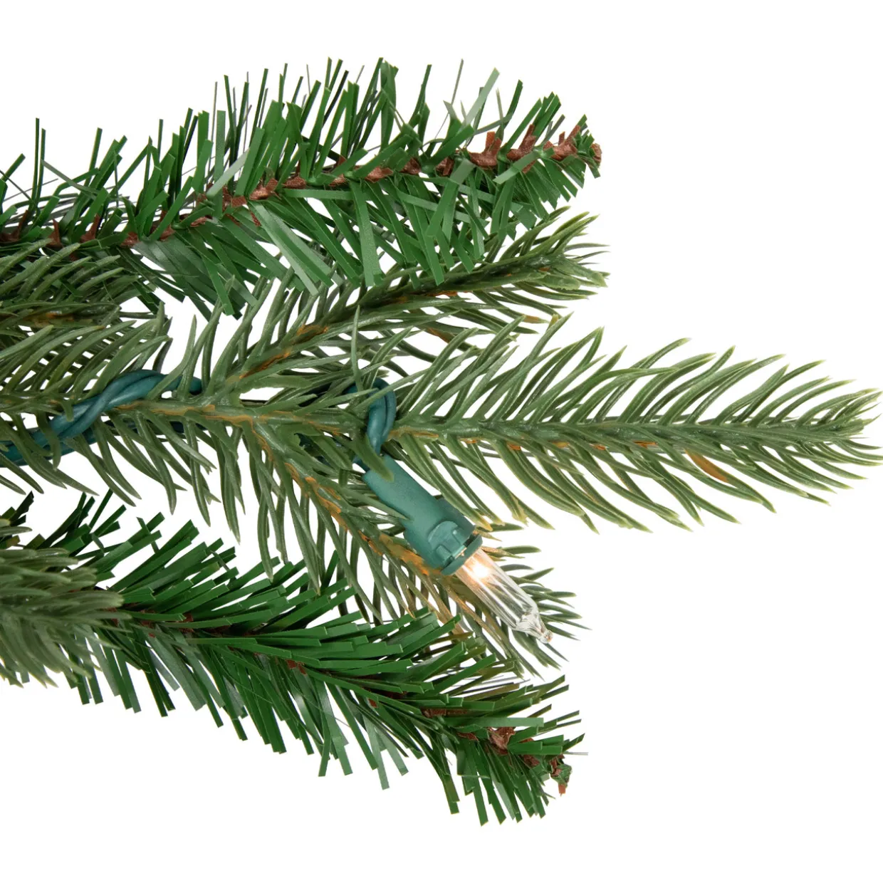 Real Touch™ Pre-Lit Grande Spruce Artificial Christmas Wreath - 48" - Clear Lights