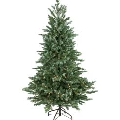 Real Touch™? Pre-Lit Medium Blue Spruce Artificial Christmas Tree - 6' - Clear Lights