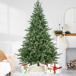 Real Touch™? Pre-Lit Medium Blue Spruce Artificial Christmas Tree - 7' - Clear Lights