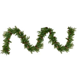 Real Touch™? Pre-Lit Mixed Winter Berry Pine Artificial Christmas Garland - 9' x 12" - Clear Lights