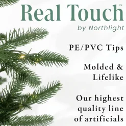 Real Touch™? Pre-Lit Nordmann Fir Artificial Christmas Tree - 7.5' - Warm Clear LED Lights