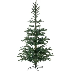 Real Touch™? Pre-Lit Pencil Nordmann Fir Artificial Christmas Tree - 6.5' - Warm Clear LED Lights