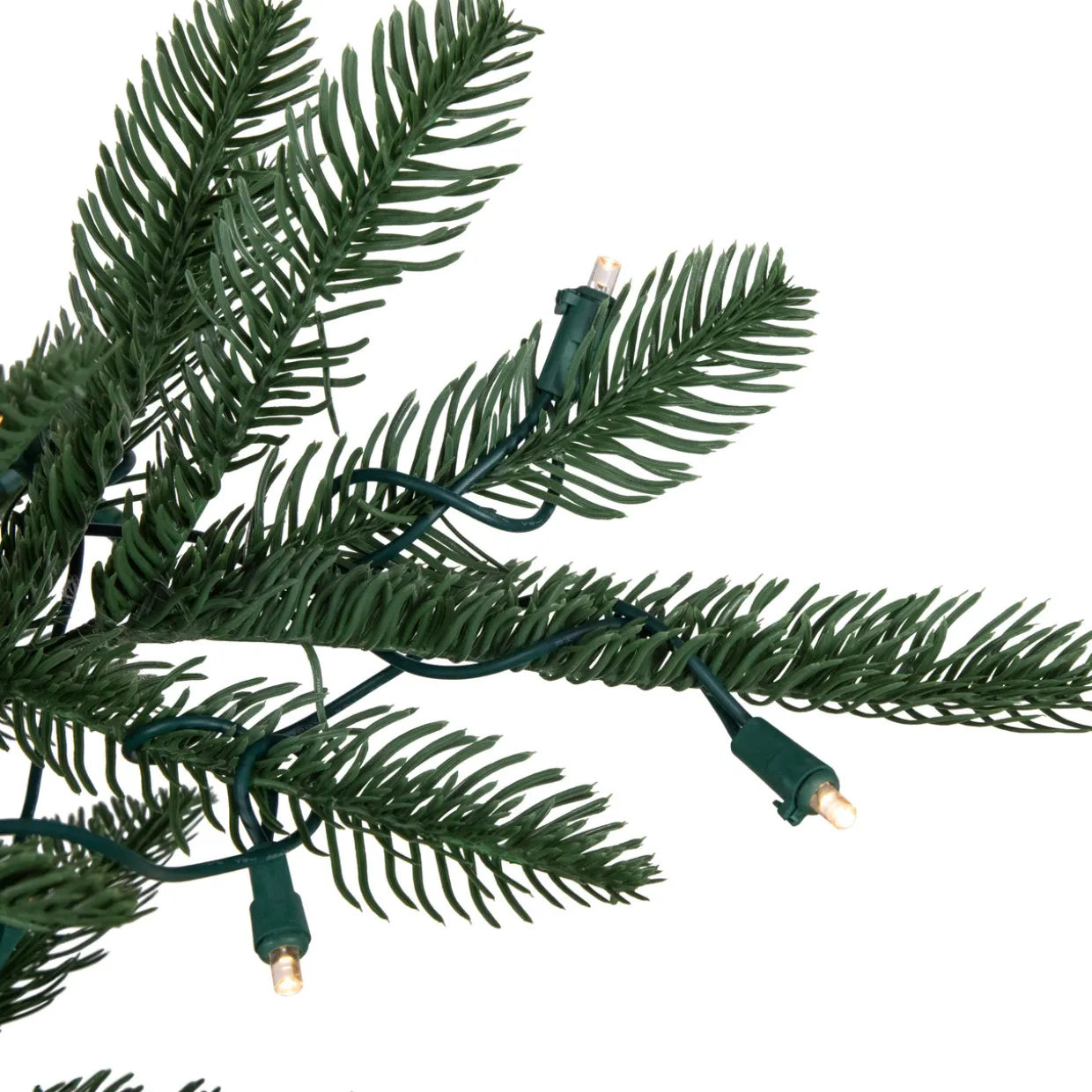 Real Touch™? Pre-Lit Pencil Nordmann Fir Artificial Christmas Tree - 6.5' - Warm Clear LED Lights