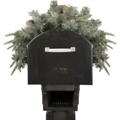 Real Touch™? Pre-lit Pinecone and Mixed Pine Artificial Mailbox Christmas Swag - 36
