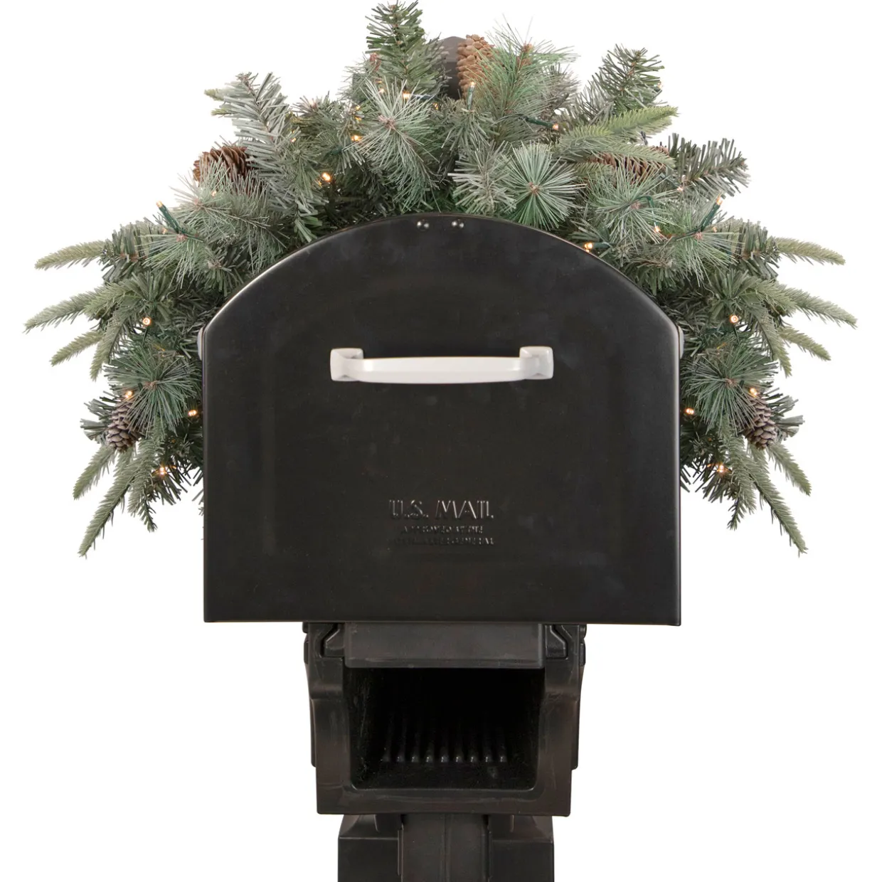 Real Touch™? Pre-lit Pinecone and Mixed Pine Artificial Mailbox Christmas Swag - 36"