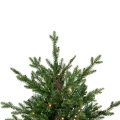 Real Touch™? Pre-Lit Potted Deluxe Russian Pine Artificial Christmas Tree - 4' - Warm White LED Lights