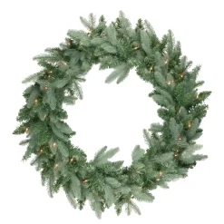Real Touchâ„¢? Pre-Lit Washington Frasier Fir Artificial Christmas Wreath - 36" - Clear Lights