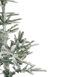 Real Touch™? Slim Flocked Nordmann Fir Artificial Christmas Tree - Unlit - 7.5'