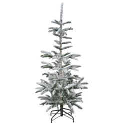 Real Touchâ„¢? Slim Flocked Nordmann Fir Artificial Christmas Tree - Unlit - 6.5'