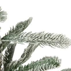 Real Touch™? Slim Flocked Nordmann Fir Artificial Christmas Tree - Unlit - 6.5'