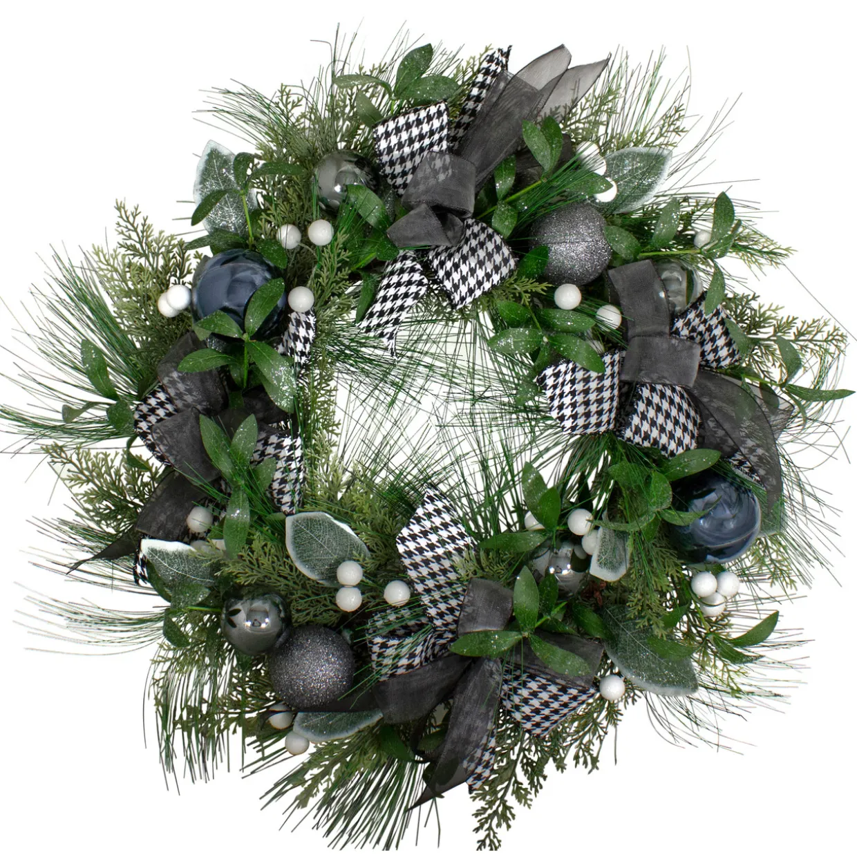Real Touch™ Winter Foliage and Berries Artificial Christmas Wreath - 24" - Unlit