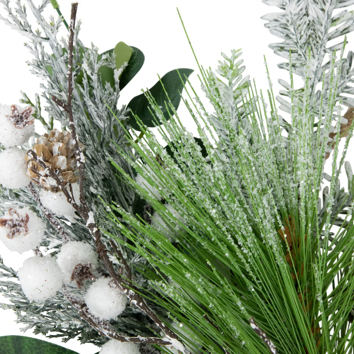 Real Touch™? Winter Greenery with Pinecones Artificial Christmas Wreath - 18" - Unlit