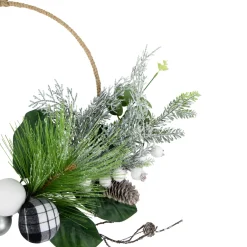 Real Touch™? Winter Greenery with Pinecones Artificial Christmas Wreath - 18
