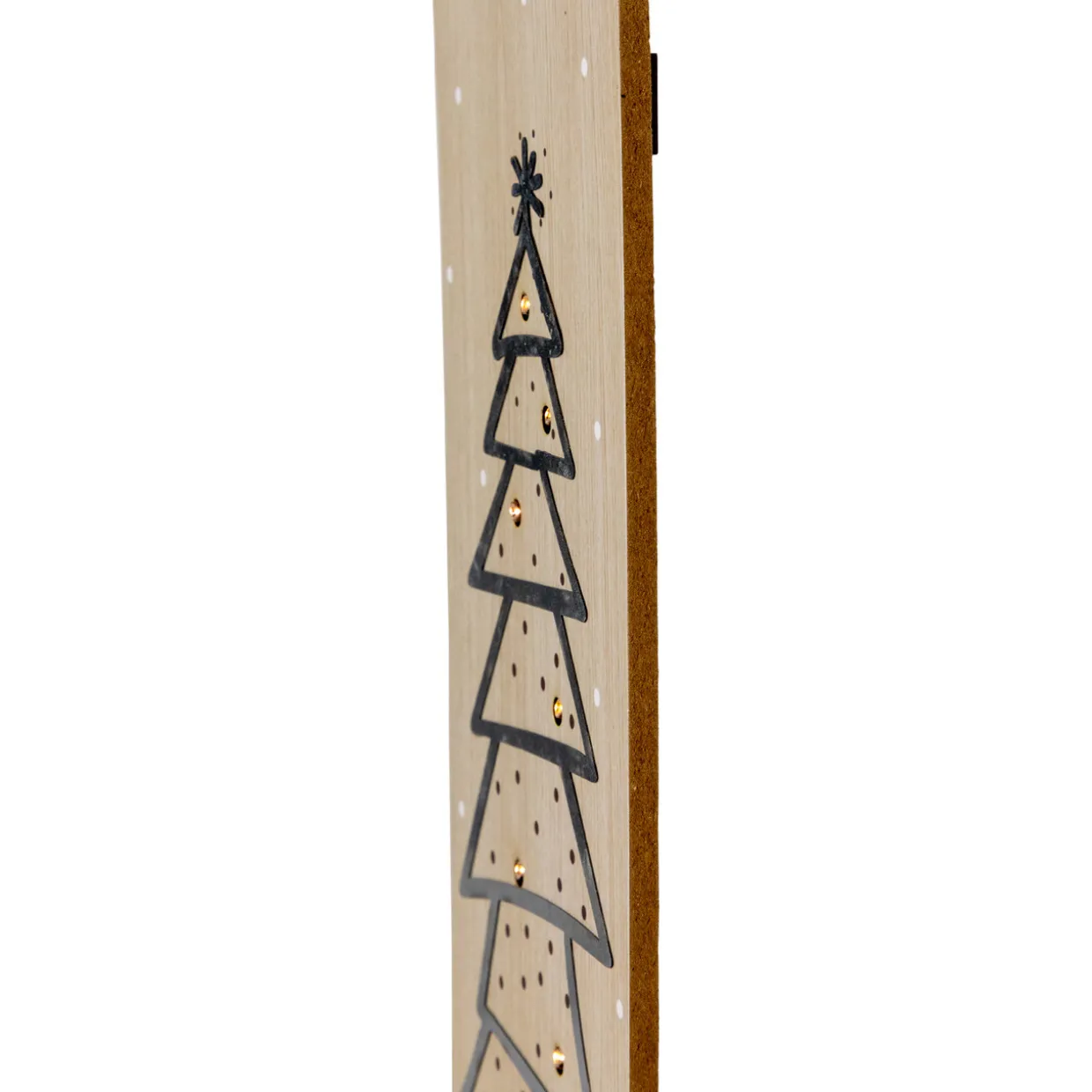 Rectangular "Welcome Winter" Christmas Tree Wooden Wall Sign - 15.75"