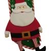 Red & Green Felt Santa Claus Snowflake Christmas Holiday Stocking