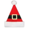 Red and Black Unisex Adult Christmas Santa Hat Costume Accessory - Medium
