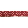 Red and Gold Circle Wired Christmas Craft Ribbon 2.5" x 16 Yards