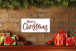 Red and White Merry Christmas 9.5