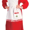 Red and White Plush Mrs. Santa Claus Women Adult Christmas Costume - Plus Size