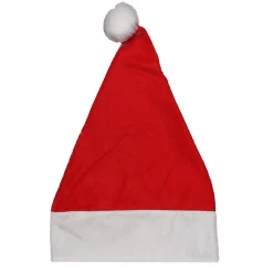 Red and White Unisex Adult Christmas Santa Hat Costume Accessory - Small