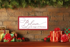 Red Believe in the Magic of Christmas 11.5