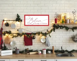 Red Believe in the Magic of Christmas 11.5