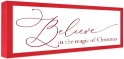 Red Believe in the Magic of Christmas 11.5