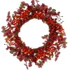 Red Berries Artificial Christmas Wreath - 24-Inch, Unlit