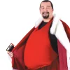 Red Padded Santa Belly Adult Christmas Costume Accessory - One Size