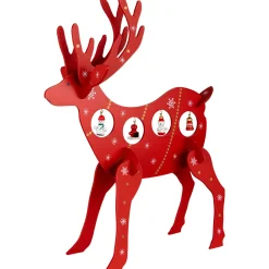 Reindeer Cut-Out Ornament Holder Christmas Decoration - 13.25