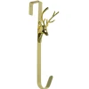 Reindeer Over the Door Christmas Wreath Hanger - 15.25" - Gold