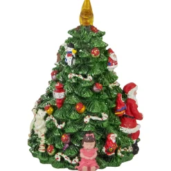 Rotating Christmas Tree Music Box with Santa - 5.5