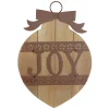 Rustic JOY Christmas Ornament Wall Sign - 17.25"