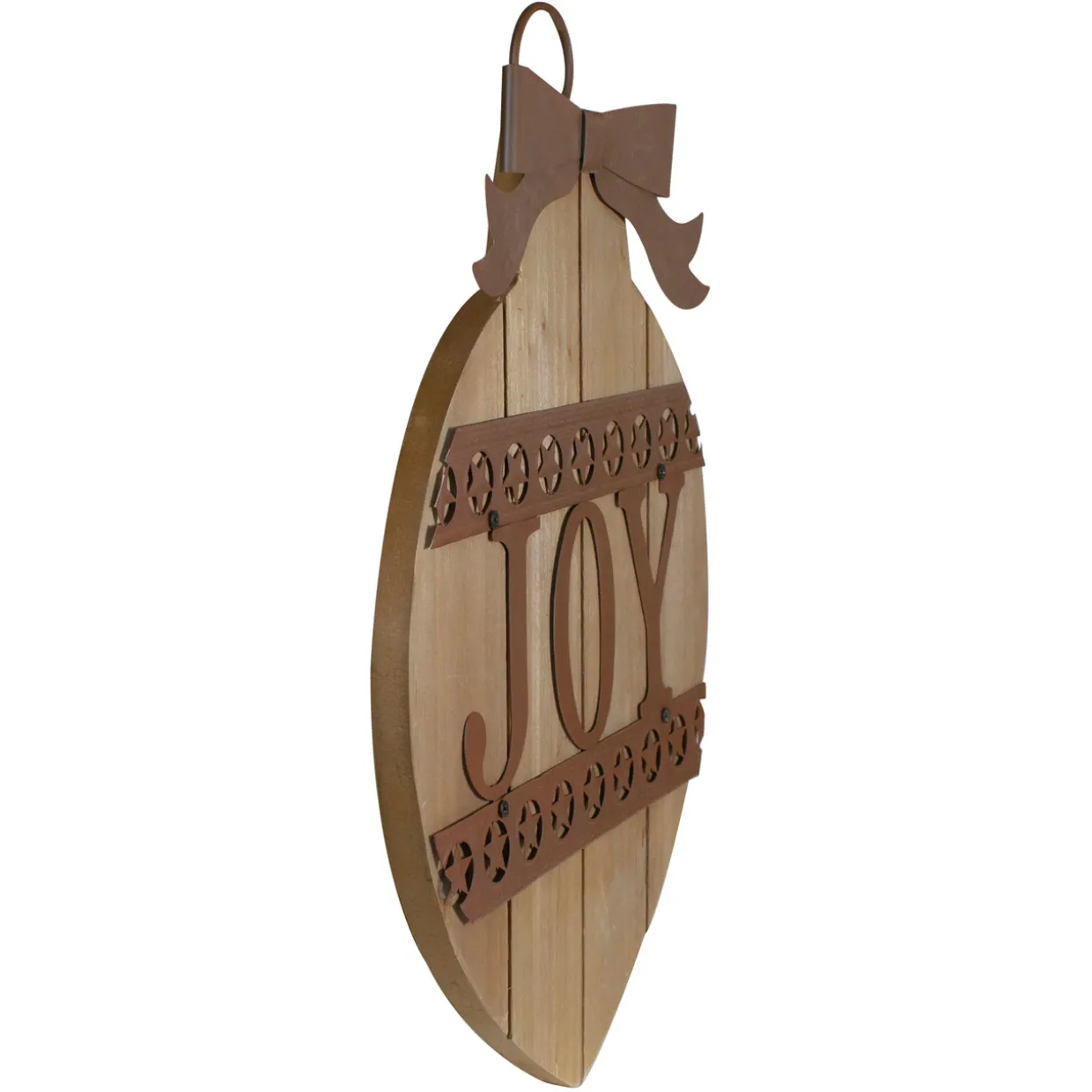 Rustic JOY Christmas Ornament Wall Sign - 17.25"