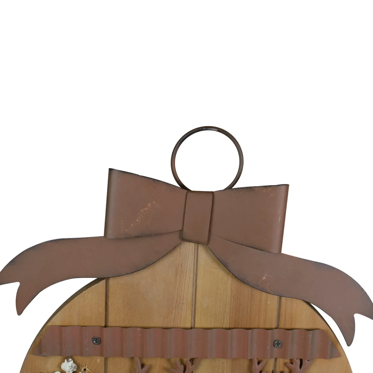 Rustic Reindeer Christmas Ornament Wall Sign - 17.5"