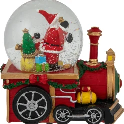 Santa Claus Musical Train Christmas Snow Globe - 6