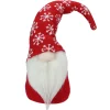 Santa Gnome with Snowflake Hat Christmas Figure - 8" - Red