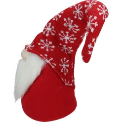 Santa Gnome with Snowflake Hat Christmas Figure - 8