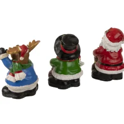 Santa, Snowman and Reindeer Christmas Stocking Holders - 5.25