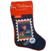 Santas Best Arthur Christmas Stocking Holiday Decor Red & Blue Present Xmas