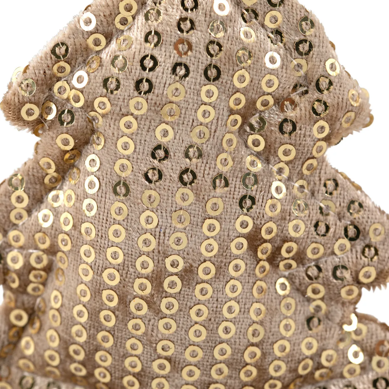 Sequin Stars and Trees Plush Christmas Ornaments - 4" - Set of 4