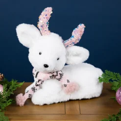 Sequined Baby Reindeer Calf Christmas Figurine - 10.5"