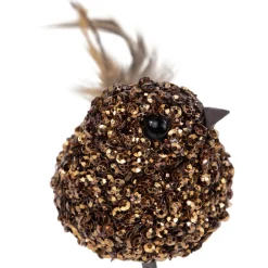 Sequined Bird Christmas Clip-on Ornament - 6.5